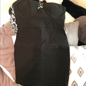 Black Strapless Dress